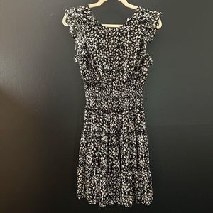 Black floral dress